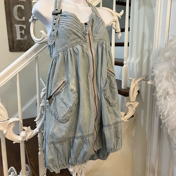 Dresses & Skirts - Blue jean halter dress